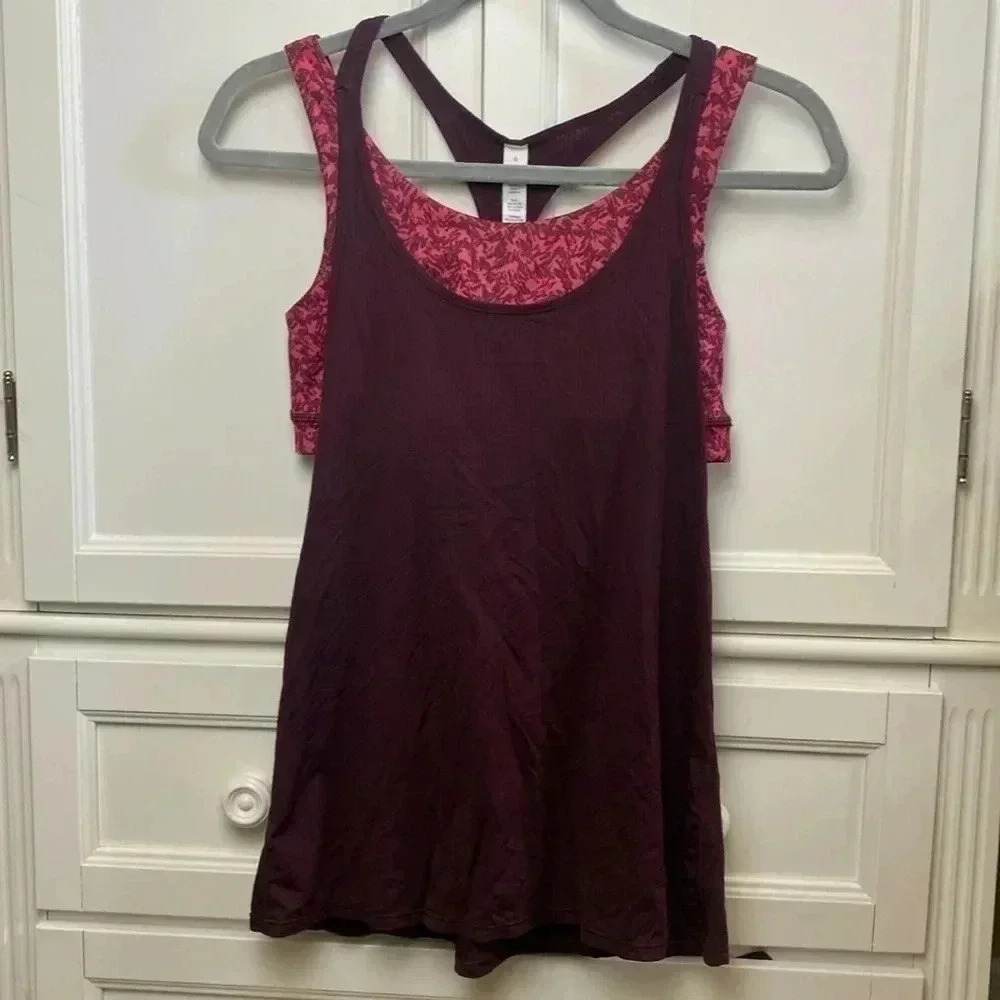 LULULEMON All Sport Support Tank Bordeaux drama maroon sports bra